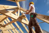 Man building a roof