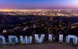 View over Hollywood and Los Angeles, seen from the famous Hollywood sign.