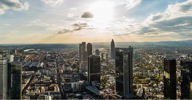 Aerial view of Frankfurt