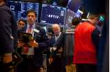 Traders on the trading floor of the New York stock exchange.